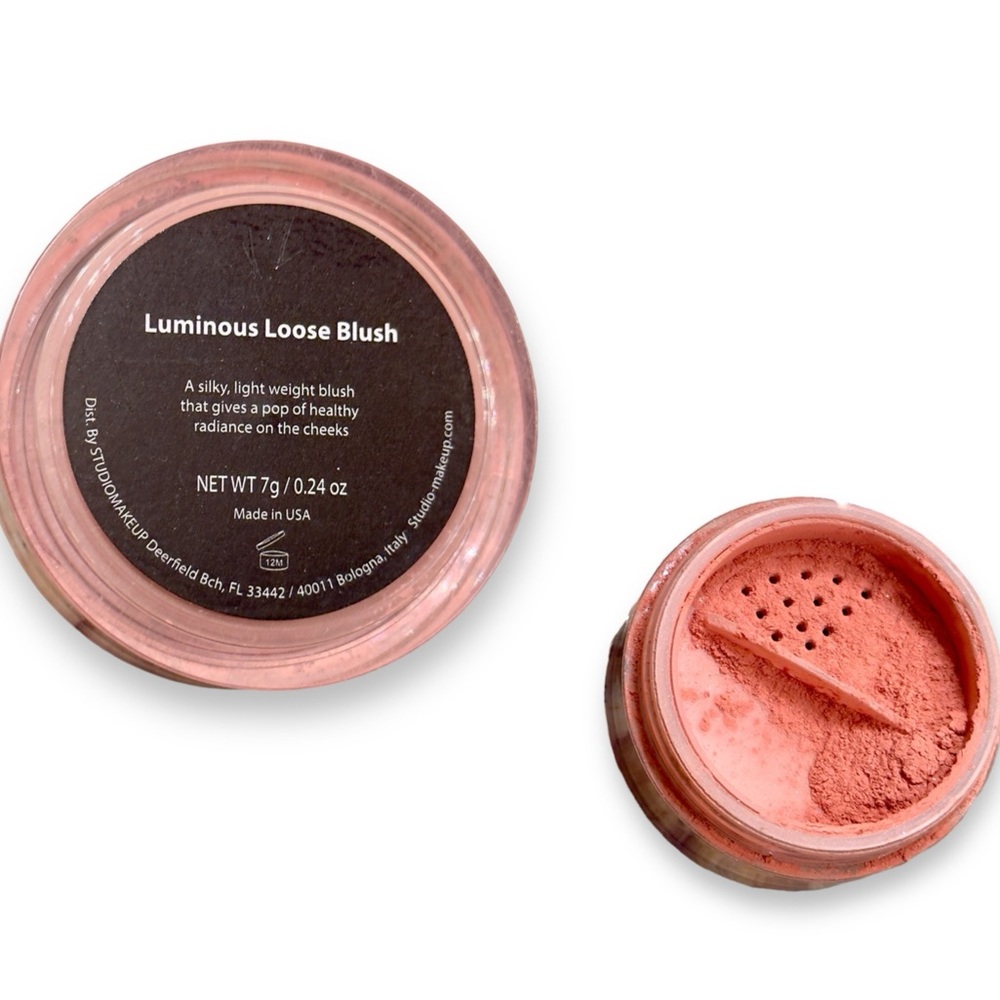 STUDIO MAKEUP Luminous Loose Blush Powder Pot w Shaker